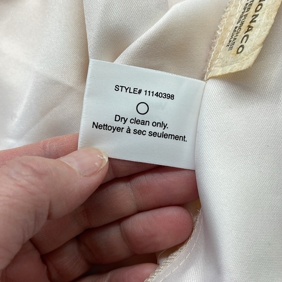 Club Monaco NWT Peach Cream Sunshine Patterned Pleated A-Line Mini Skirt - Picture 7 of 7